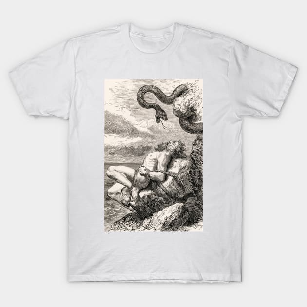 The Punishment of Loki by Louis Huard (1813-1874) T-Shirt by immortalpeaches